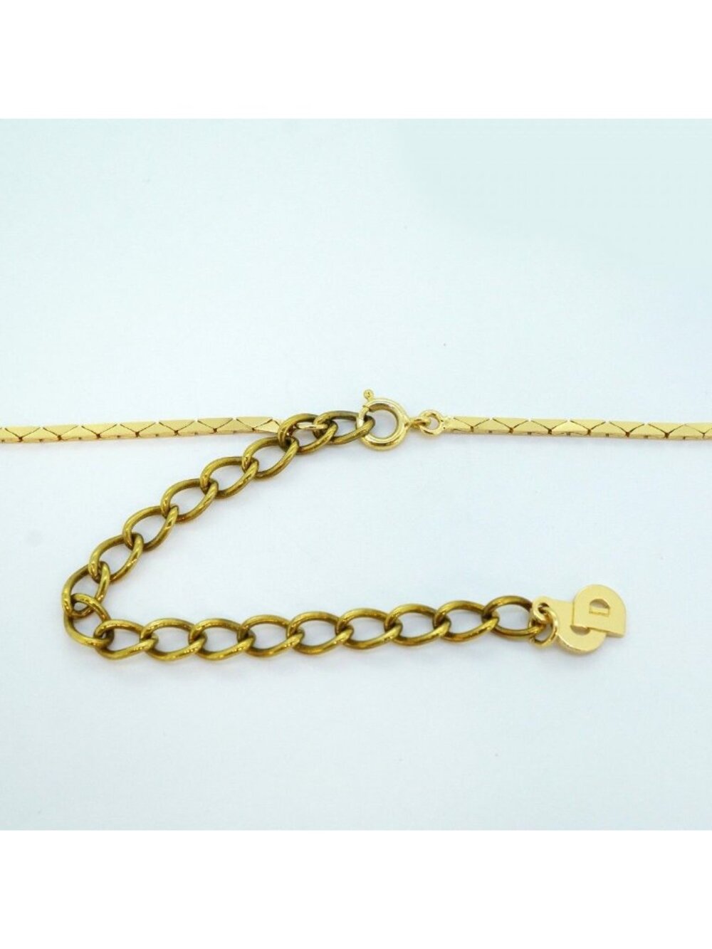 Dior Necklace Gold Plated Rhinestone - Picture 4 of 7